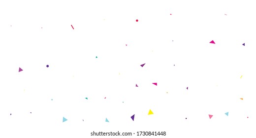 Pink Confetti Paper. Green Anniversary Graphic. Red Carnival Event. Festive Celebration. Indigo Vector Wedding. Decoration Graphic. Party Graphic. Falling Year.