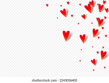 Pink Confetti Vector White Backgound. Love Heart Pattern. Burgundy Wedding Hearts Card.
