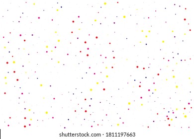 Pink Confetti Xmas. Orange Round Celebrate. Yellow Bubble Holiday. Purple Falling Circle. Green Glitter Holiday. Red Texture Xmas. Blue Carnival Celebrate. Birthday Background.