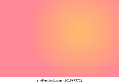 Pink coral and orange colors gradient background. Vector illustration.