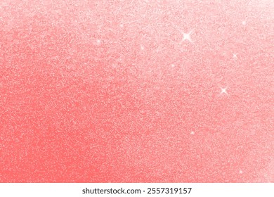 Pink Coral, Rose Gold Glitter texture. Trendy sparkle background with coral pink sequins for party invitation, packaging, Christmas, New Year and birthday cards