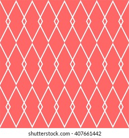 Pink or coral tile vector pattern