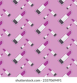 Pink Cosmetic Seamless Pattern Background