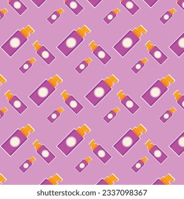 Pink Cosmetic Seamless Pattern Background