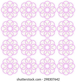 pink cosmos flower pattern aligned