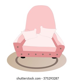 Pink couch background