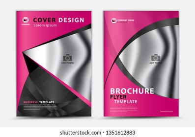 Pink cover template vector design, brochure flyer, annual report, magazine ad, advertisement, book cover layout, poster, cosmetics, newspaper, creative idea Real Estate, pink abstract background, a4