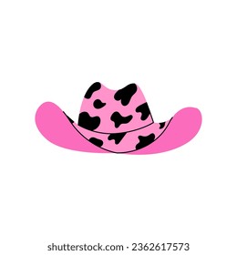 sombrero vaquero rosado con