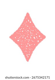 Boceto de estrella de fuegos artificiales mágicos de crayón rosa con destello y brillo. Símbolo de chispa como icono dibujado a mano. Elemento gráfico con estilo mágico para fondos festivos y decoración navideña.
