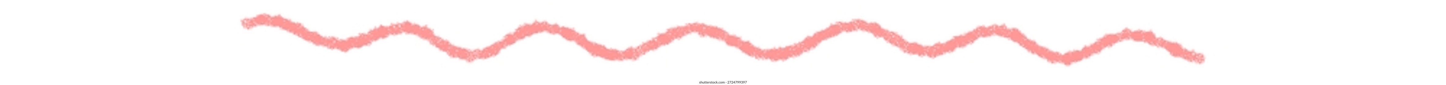 Sublinhado de giz de cera rosa em estilo ondulado desenhado à mão. Espiral de linha de rabisco com realce de traçado suave. Este elemento cria ênfase vibrante e toque artístico para qualquer projeto decorativo ou criativo.