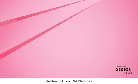 Pink creative abstract paper design. EPS 10 vector illustration. Luxury background.