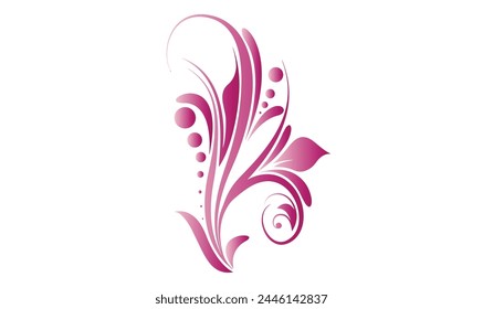 Pink Creative Corner Design Art.