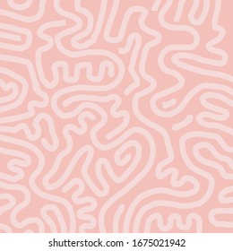 Pink creative lines thick hand drawn vector abstract background tender sweet kids