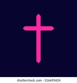 Pink Cross Stock Vector (Royalty Free) 516693424 | Shutterstock