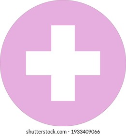 botón de círculo rosa