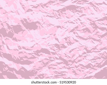 pink crumpled paper vector background