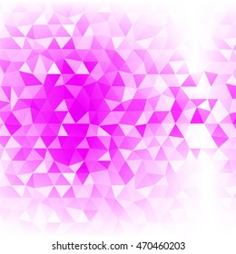 pink crystal polygonal background. vector illustration. for design your presentation, brochure, wallpaper