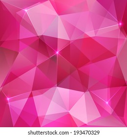 Pink Crystal Vector Abstract Background