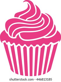 Pink cupcake 