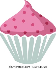Bóveda rosa, ilustración, vector sobre fondo blanco
