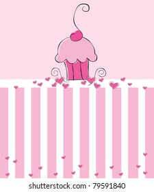 Pink Cupcake Invite