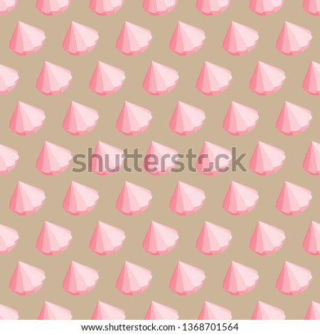 Pink cupcakes background. Cute seamless pattern.