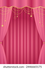 pink curtains
pink curtain stage vertical