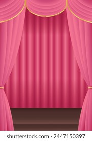 pink curtains
pink curtain stage vertical