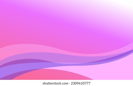onda de curva rosa con fondo abstracto de gradiente suave