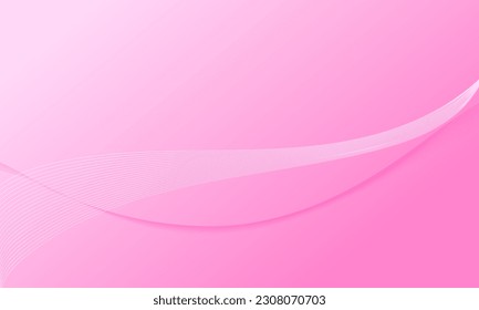 onda de curva rosa con fondo abstracto de gradiente suave