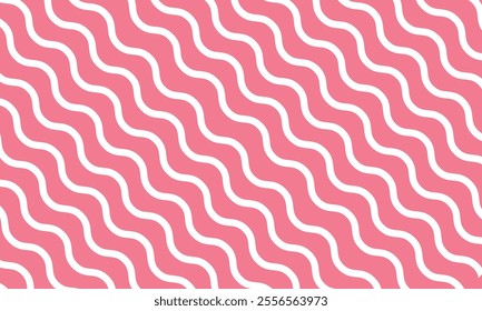 Pink curved line background or wave vector design
