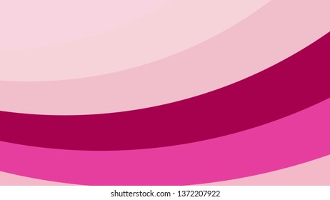 Pink Curved Stripes Background Vector Art