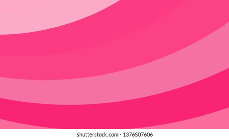 Pink Curved Stripes Background Vector Illustration