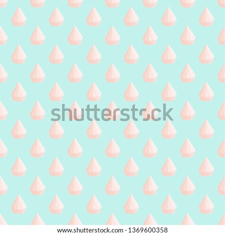 Pink cute cupcakes background. Seamless pattern in pastel colors.