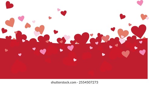 
Pink cute heart illustration background material