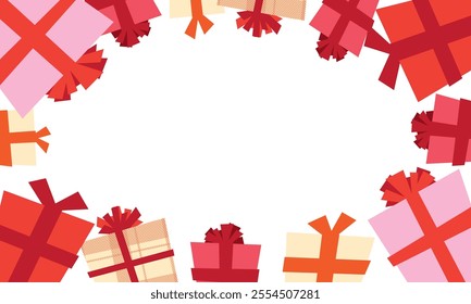 
Pink cute heart illustration background material