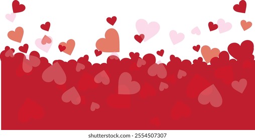 
Pink cute heart illustration background material