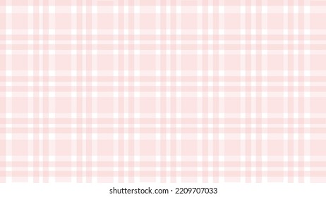 Pink cute pastel plaid texture background vector illustration.