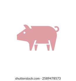 pink cute ping logo design