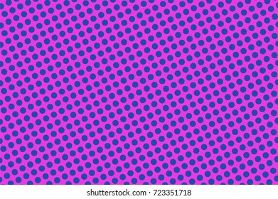 Pink and cyan abstract halftone vector background. Winter seasonal banner template. Smooth dotted pattern. Horizontal dotted gradient. Pop art design. Pastel halftone texture. Violet blue background
