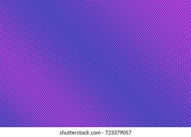 Pink and cyan abstract halftone vector background. Winter seasonal banner template. Smooth dotted pattern. Horizontal dotted gradient. Pop art design. Pastel halftone texture. Violet blue background