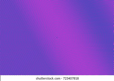 Pink and cyan abstract halftone vector background. Winter seasonal banner template. Smooth dotted pattern. Horizontal dotted gradient. Pop art design. Pastel halftone texture. Violet blue background