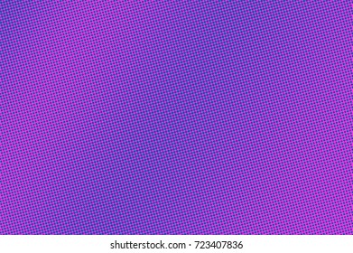 Pink and cyan abstract halftone vector background. Winter seasonal banner template. Smooth dotted pattern. Horizontal dotted gradient. Pop art design. Pastel halftone texture. Violet blue background