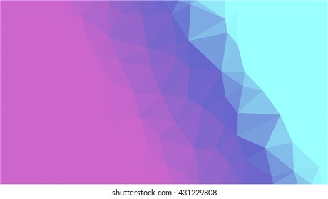 Pink cyan low poly abstract background
