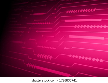 Hintergrund des neuen Konzepts der rosa Cyberschaltung