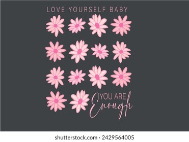 pink daisy flower design vector