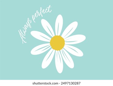 Vector de flores de margarita de la suerte dibujado a mano