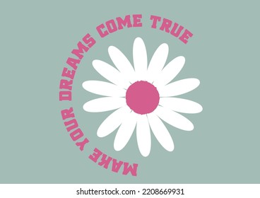 pink daisy flower vector hand drawn