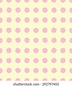 Pink daisy seamless background.