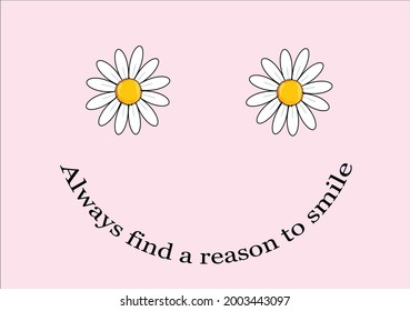 pink daisy smile butterflies and daisies positive quote flower design margarita 
mariposa
stationery,mug,t shirt,phone case fashion slogan  style spring summer sticker and etc fashion design